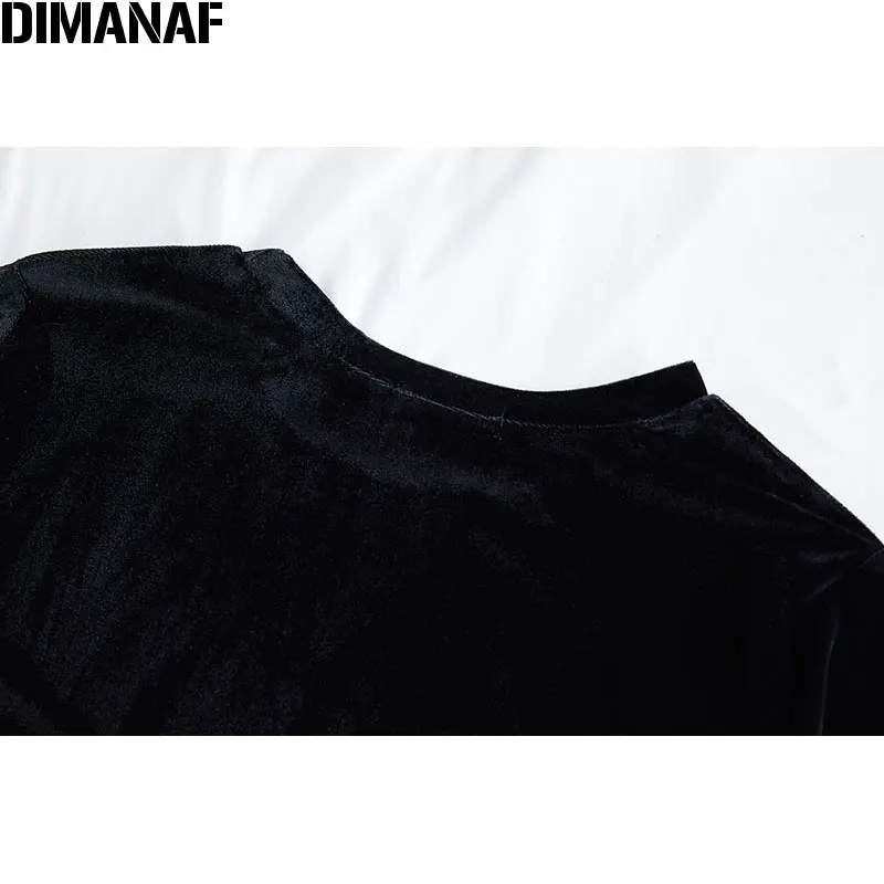 Женские свободные повседневные футболки летние платья DIMANAF женские топы простые
