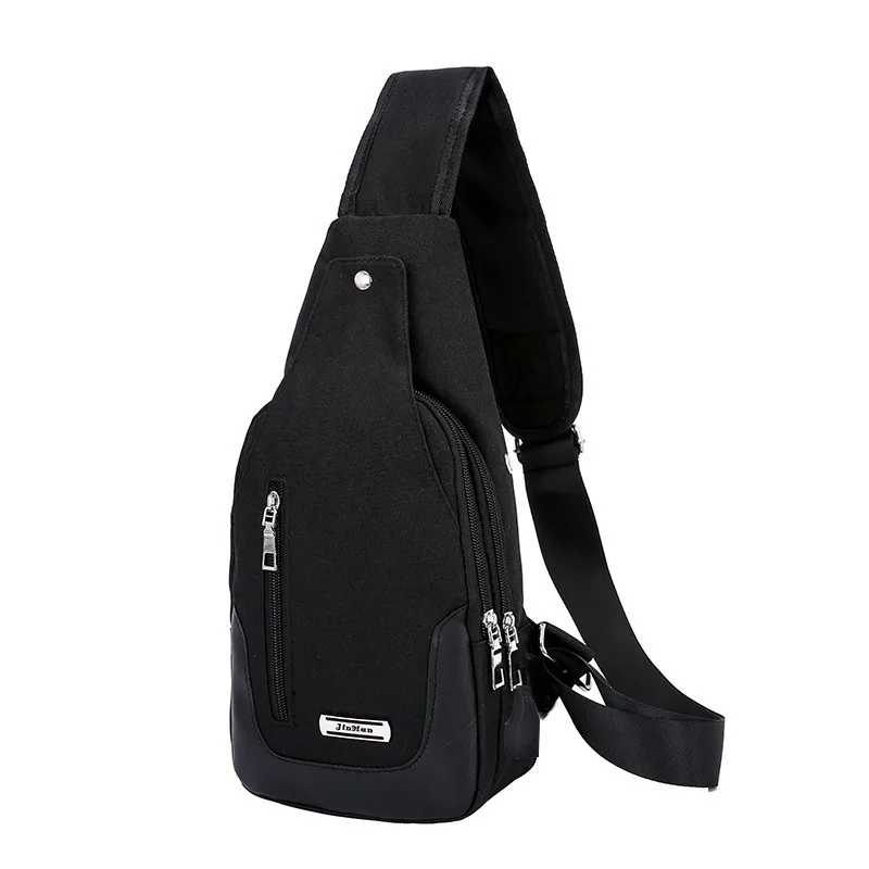 

New Style Korean-style Men's Shoulder Bag Stylish Chest Pack Casual Chest Bag Men's Shoulder Bag Oxford Cloth Waterproof