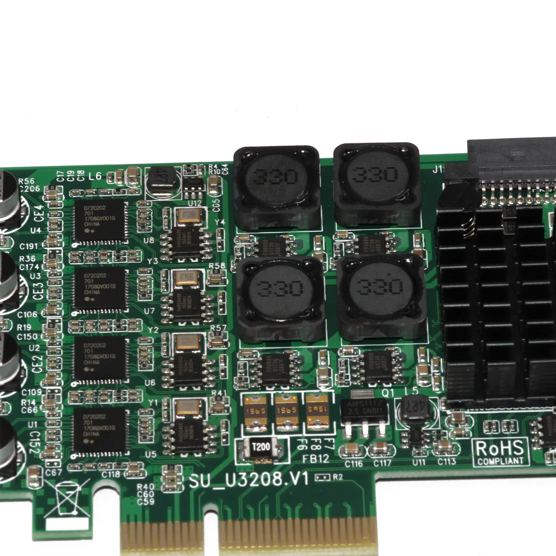 Плата расширения PCI Express PCI-E к USB 3 0 Raiser 8 портов контроллер независимая 4-канальная