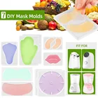 Набор для самостоятельного изготовления масок, 7 режимов, сменная форма для автоматической маски для глаз, губ, носа, шеи, рук, лица