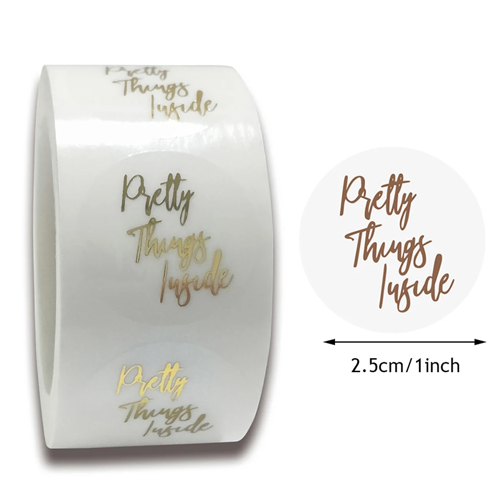 100-500pcs Thank You For Supporting My Small Business Labels Stickers 1inch Thank You Sticker Paper Gift Sealing Packge Decor