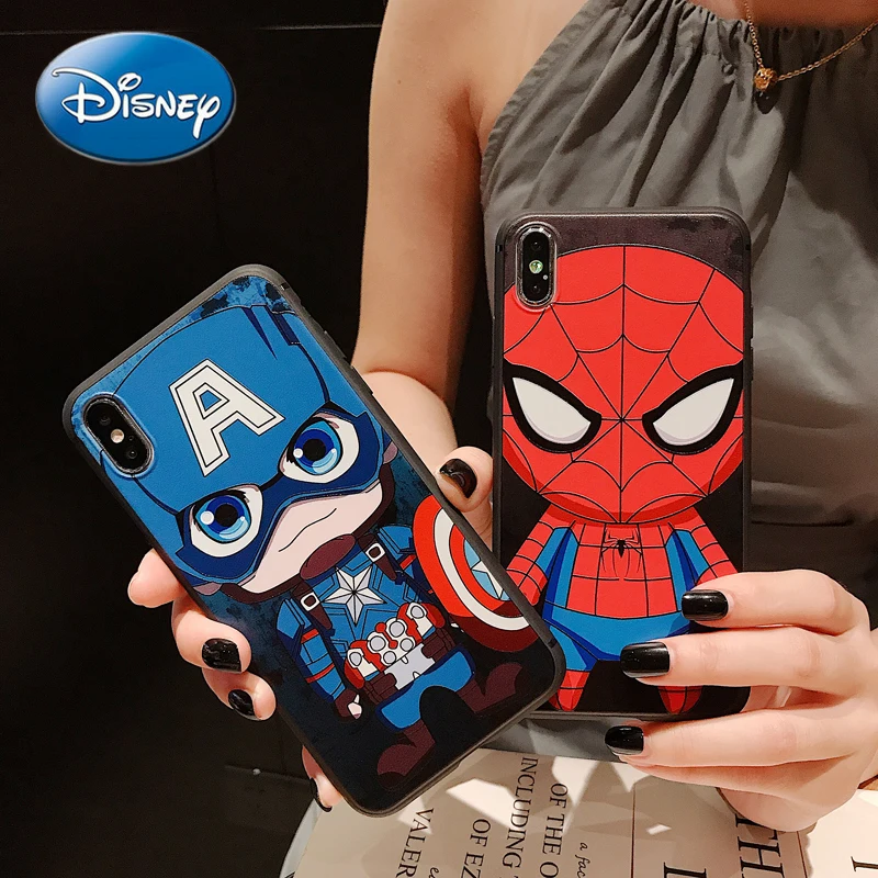 

Disney Marvel Phone Case for IPhone 7/8P/X/XR/XS/XSMAX/11/12Pro Spiderman Phone Case Cover