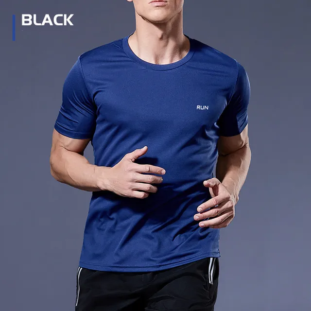 Multicolor Quick Dry Sport T-Shirt: Men's Breathable Fitness Shirt for Gym, Running, and Training 4