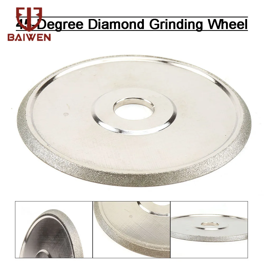 

6inch Diamond Grinding Wheel 45 degrees Electroplated Grinder For Metal Milling Diamond Disc Sharpening Accessories 150#