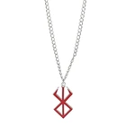 Новое ожерелье Berserk, кулон кишки, красный логотип, модное, темно-и щедрое ожерелье, Мужская простая атмосфера, модные подарки для друзей