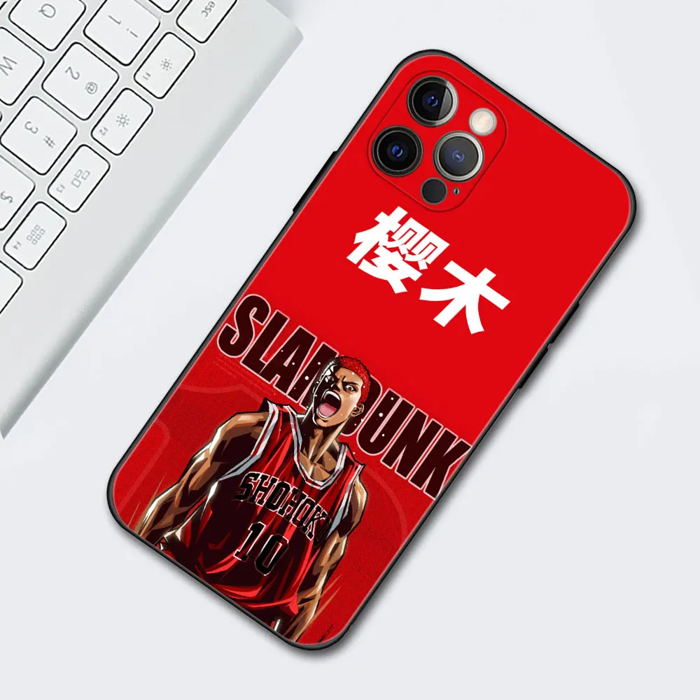 Чехол для iPhone 13 Pro 12 Mini 11 Max XR X 7 8 6 6S Plus XS 5S SE 2020 чехол телефона Slam Dunk Anime | Мобильные