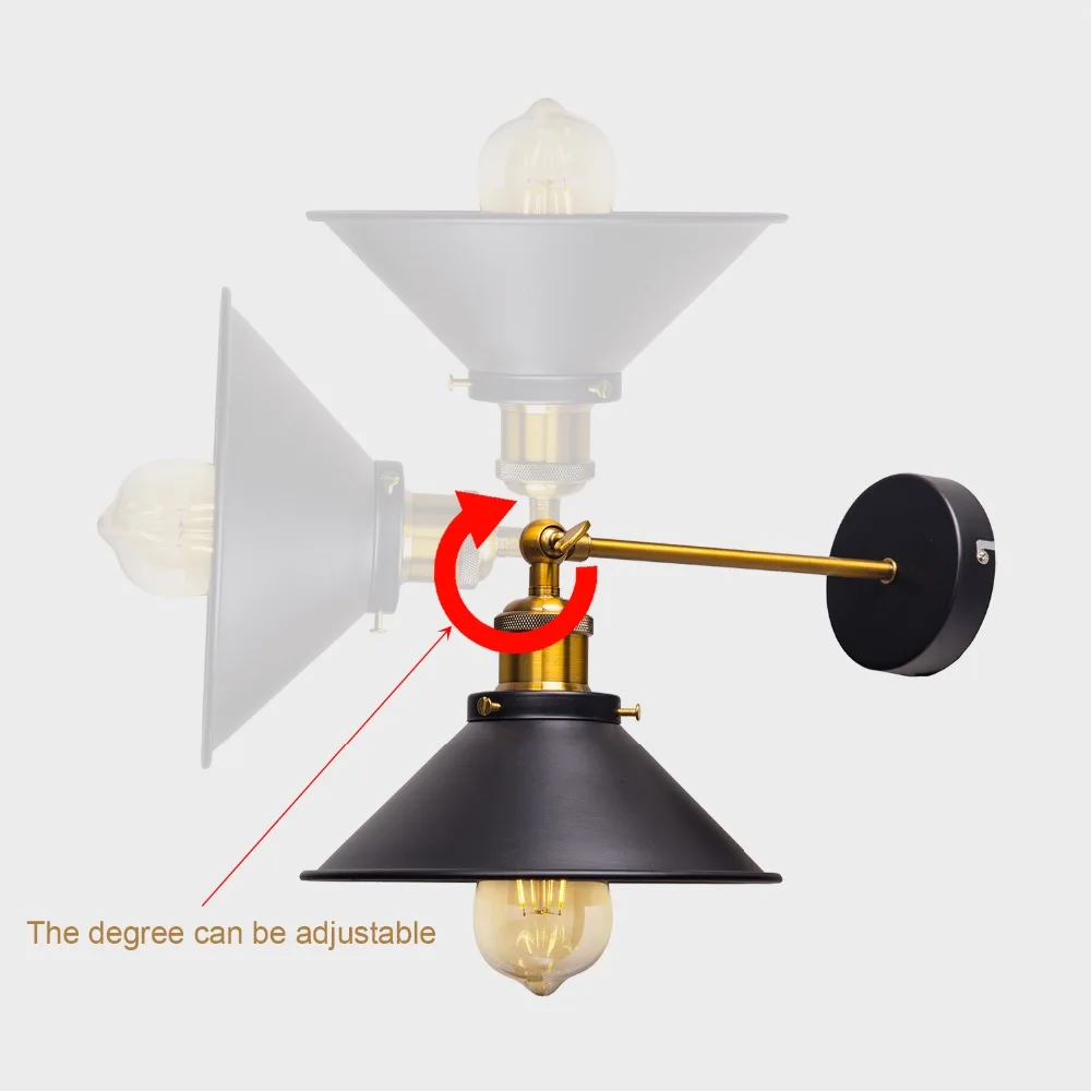 Винтаж промышленные настенные светильники бра лампа палочка фоновая фотография