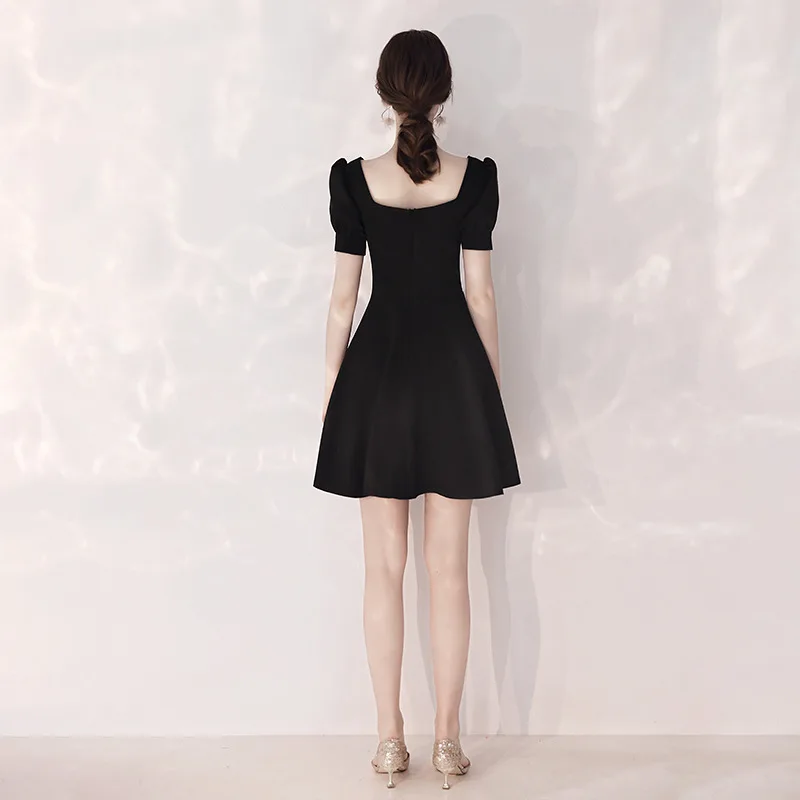 Simple dresses elegant long prom black evening gowns for women festa short dress girls party night | Свадьбы и торжества