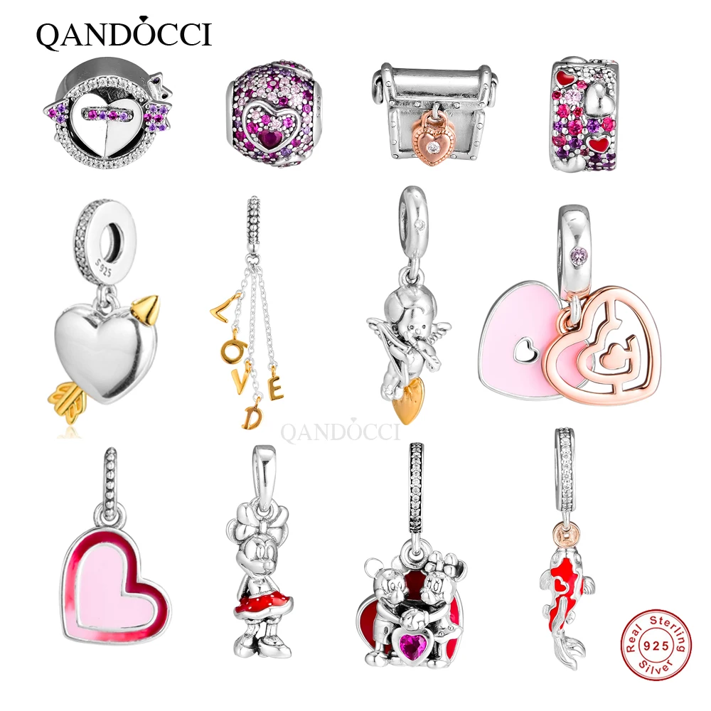 QANDOCCI 2019 коллекция ко Дню Святого Валентина из стерлингового серебра 925 пробы с