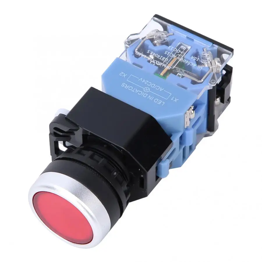 10 Pcs BEM38-11D Self-Reset Flat Head Button Switch 1 On Off 22mm High Quality | Обустройство дома