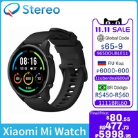 global version xiaomi mi watch gps glonass blood oxygen bluetooth 5 0 heart rate monitor 5atm waterproof mi sport smartwatch