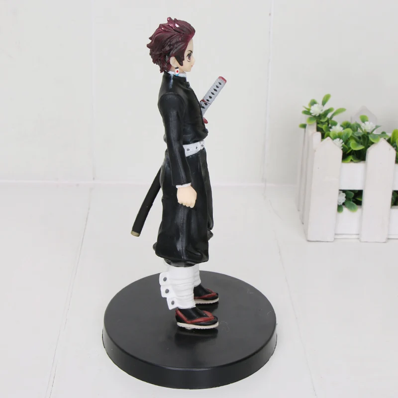 16 см аниме демон убийца фигурка игрушка Черный Kamado Tanjiro Demon Slayer Kimetsu No Yaiba ПВХ фигурка рождественские подарки