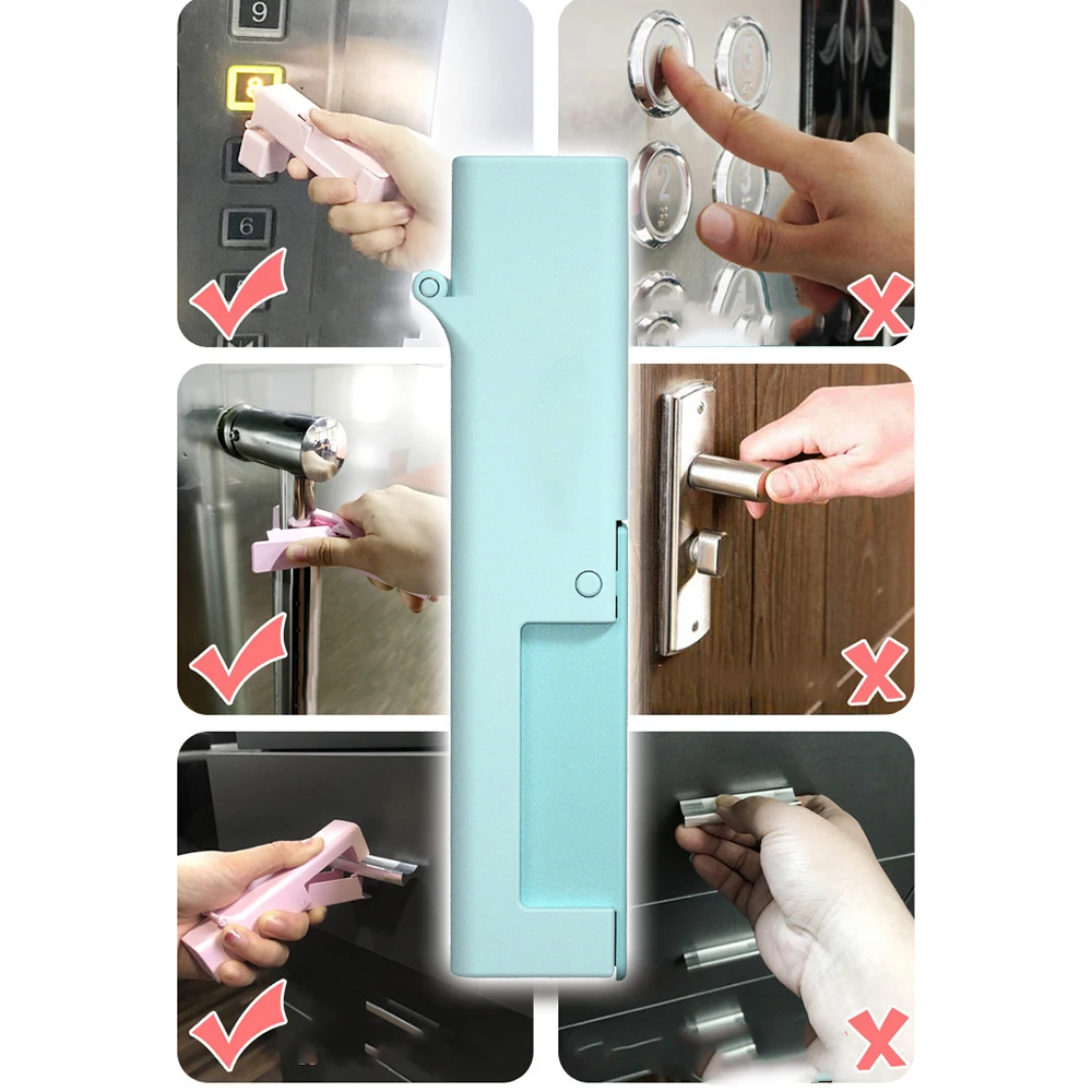 

Epidemic Prevention Open Door Disinfectant Tool Press Elevator Button Artifact Avoid Contacting Portable Door Opening Tool