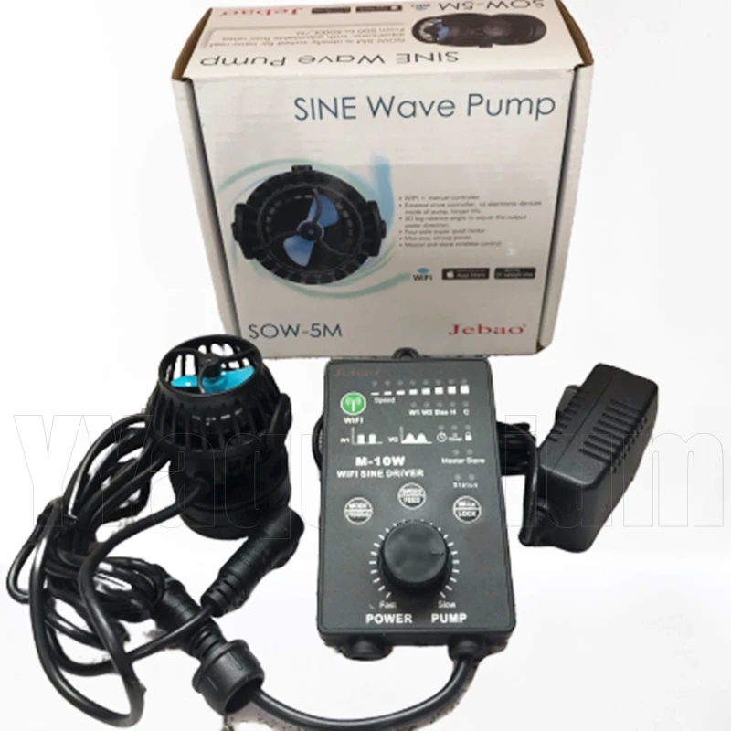Jebao WI-FI SOW-5M SLW-10 SLW-20 SLW-30 SOSINE волна потока Wavemaker супер тихий мощный Коралловый Риф Морской насос 4000-10000-16000LPH