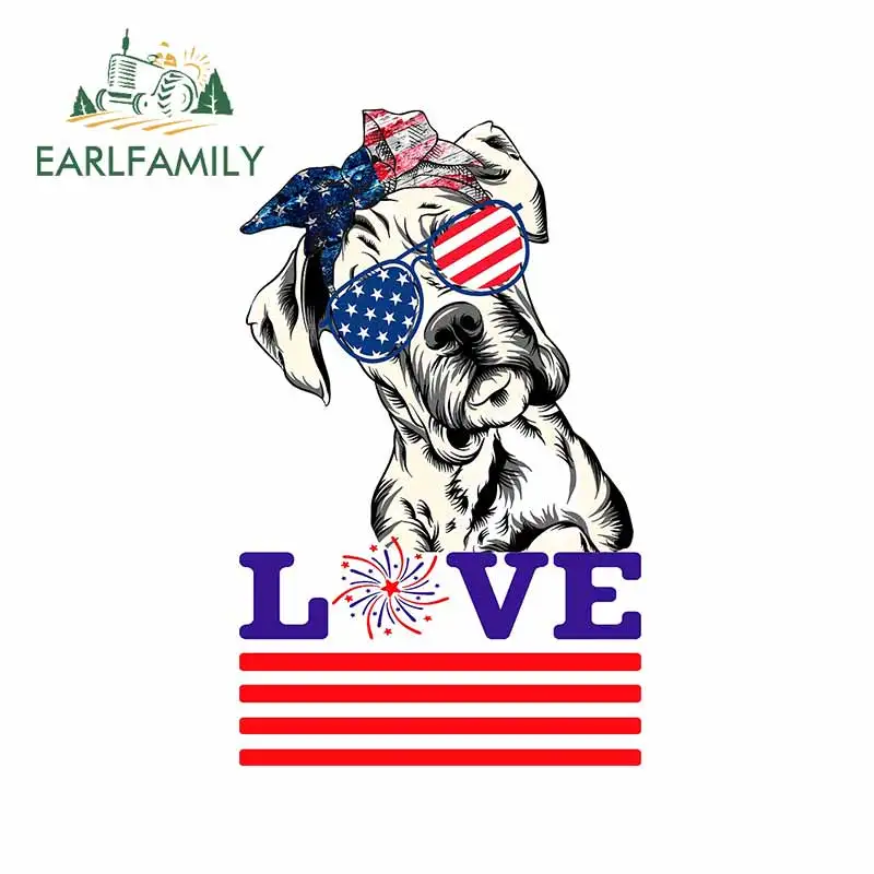 EARLFAMILY 13 см x 8 2 для Любовь боксер Автомобиль Грузовик наклейки пользовательские