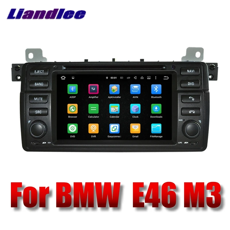 Liandlee автомобильный мультимедийный плеер NAVI для BMW 3 серии E46 M3 1997 ~ 2006 с DVD BT