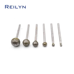 Наждачный алмазный шлифовальный шарик, точечный алмазный шлифовальный круг с зернистостью #60, 345681012 мм