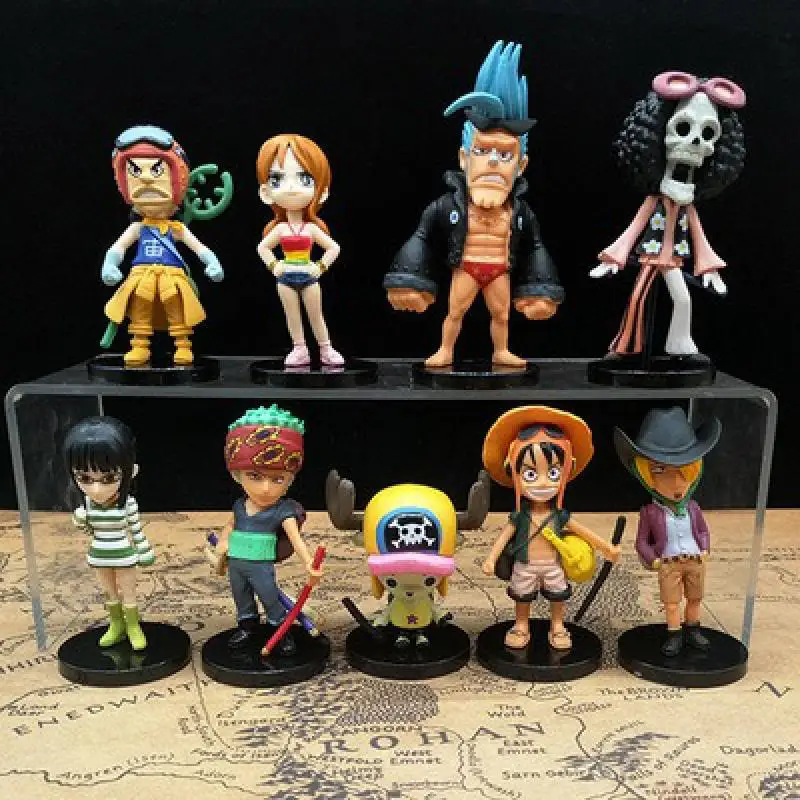 6 шт./лот цельный Аниме Обезьяна D Luffy Nami Robin Sanji Горячие фигурки модели игрушки
