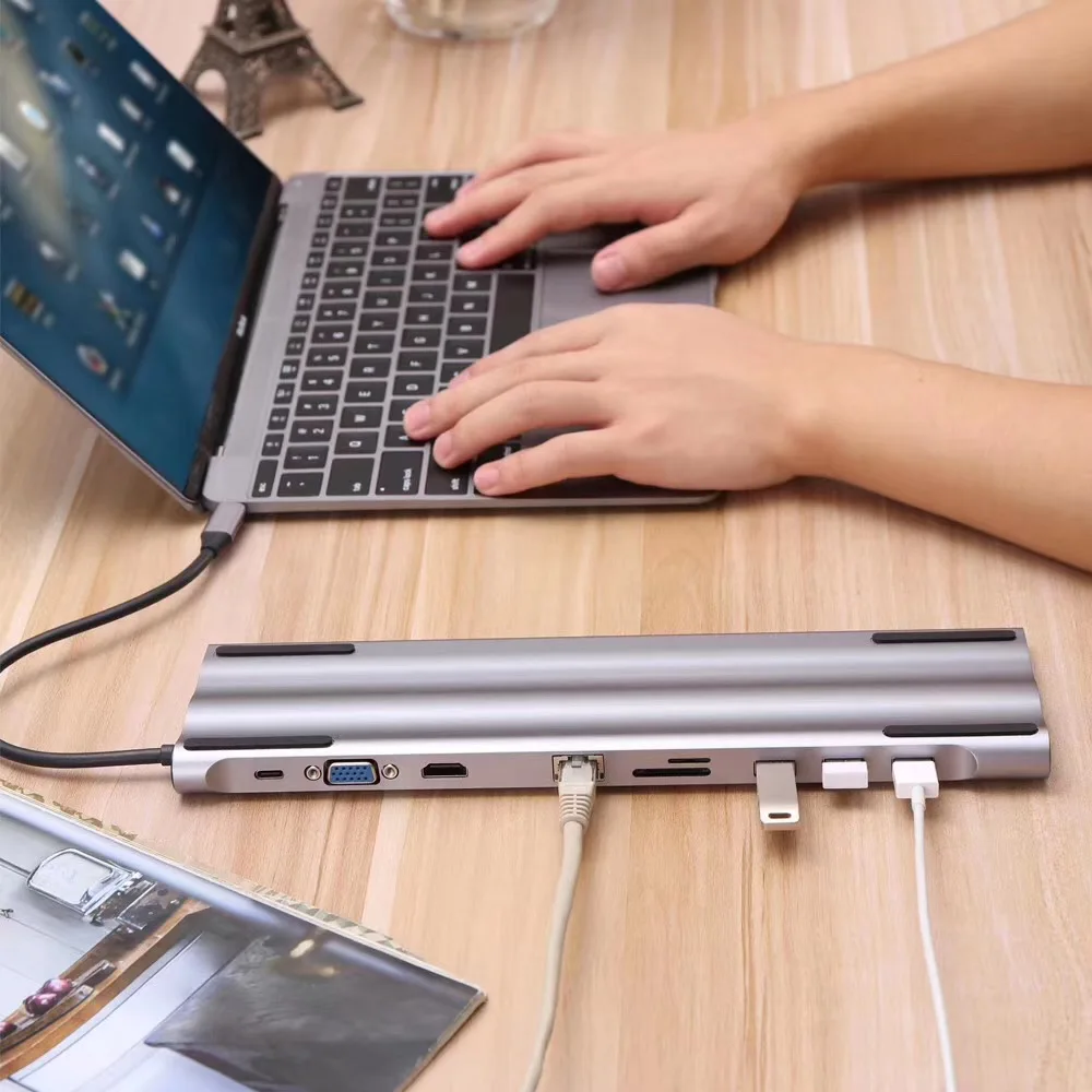 Док станция для ноутбука 10 в 1 USB C|Док-станции ноутбуков| |