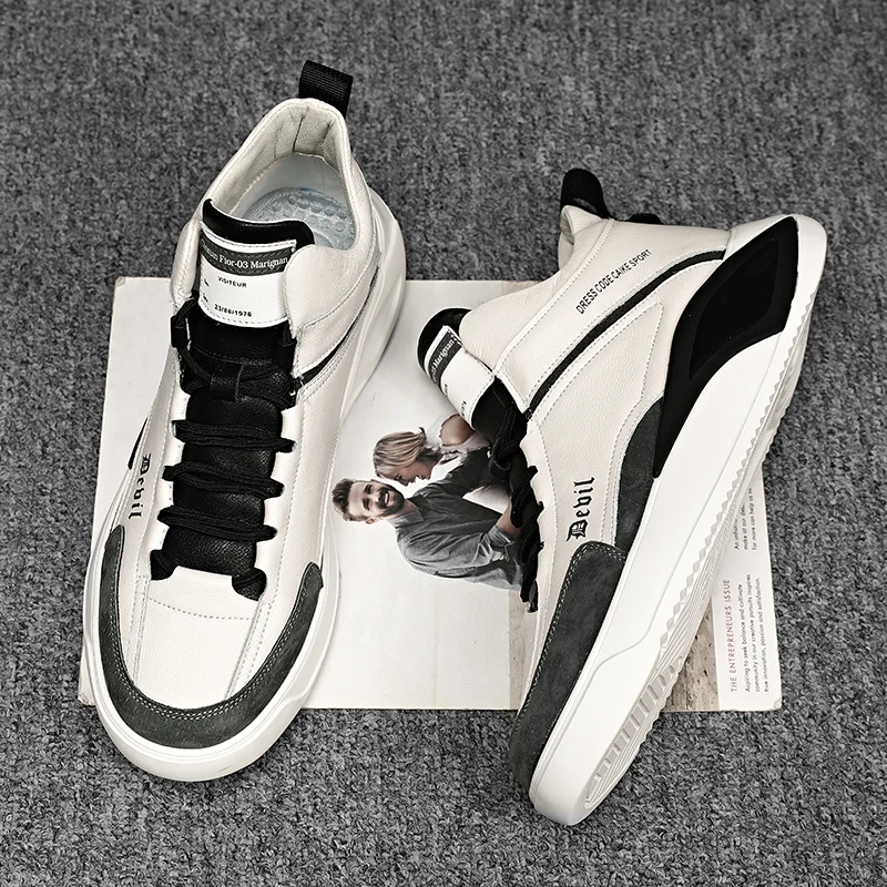 

Sport Casual Shoes Men's Sneakers Shoes Sports For Men Cool Winter 2020 Gym Hightop Korean Zapatos Casuales Para Hombre