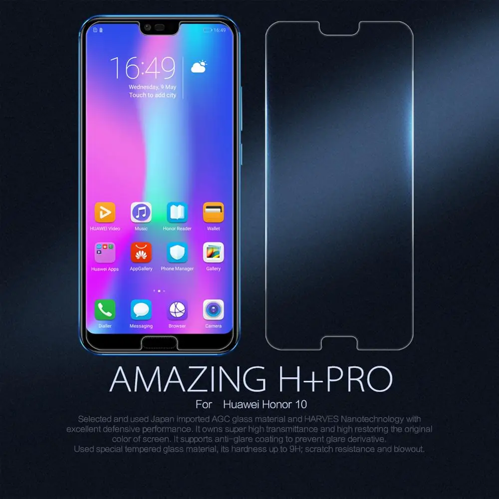 Закаленное стекло для Huawei honor 10 Защита экрана NILLKIN Amazing H + Pro защитная пленка |