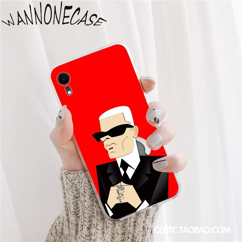 WANNONECASE Karl Lagerfeld Новинка чехол для телефона Fundas iPhone 8 7 6 6S Plus X XS MAX 5 5S SE XR 11 11pro promax
