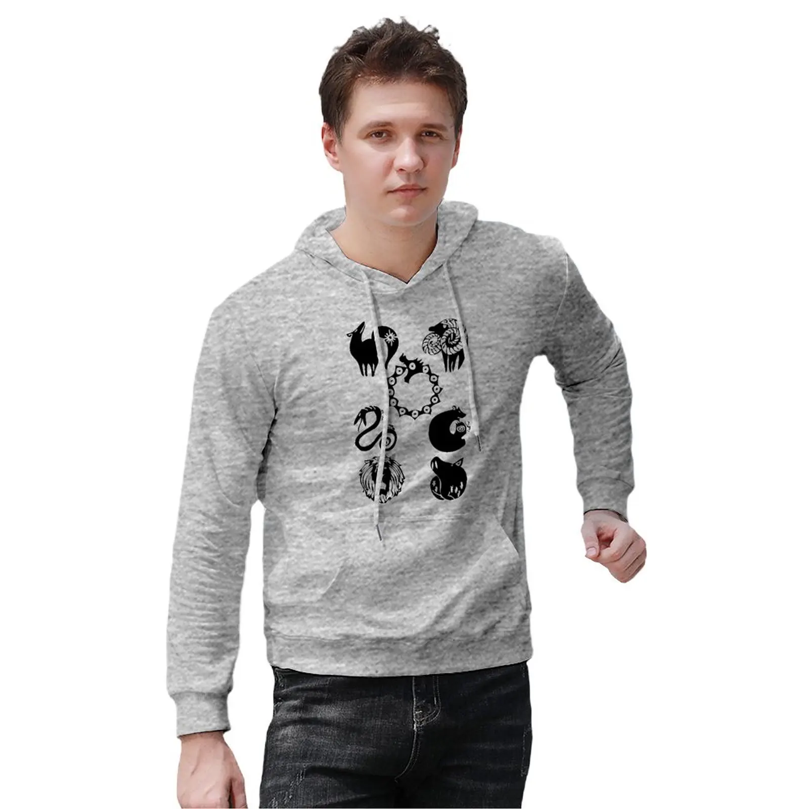 

Seven Deadly Sins Mens Hoodies Cotton Seven Deadly Sins Streetwear Pullover Hoodie Winter Long Fashion Hoodie XL Men