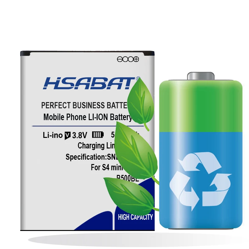 Аккумулятор HSABAT B500BE B500AE 5150 мАч для Samsung GALAXY S4 Mini NFC i9190 i9192 i9195 i9198|Аккумуляторы