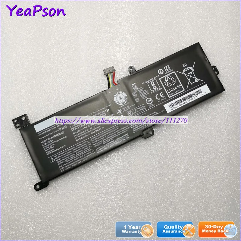 Ноутбук Yeapson L16M2PB1 7 5 в 4000 мА · ч 30 Вт аккумулятор для Lenovo IdeaPad 320-17IKB 320-15IKB 320-14IKB |