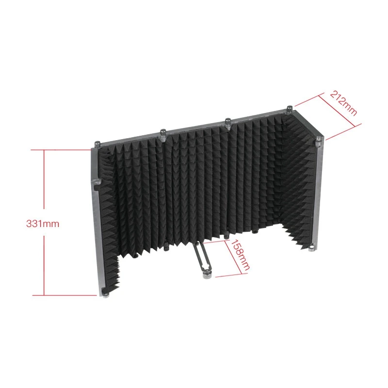 Акустическая складной 5 Панель микрофон изоляции щит Запись звукопоглотитель