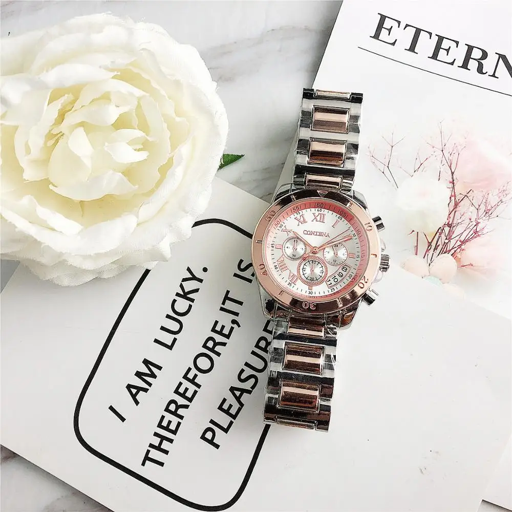Женские наручные часы Reloj Mujer CONTENA дизайнерский брендовый чехол из легированной