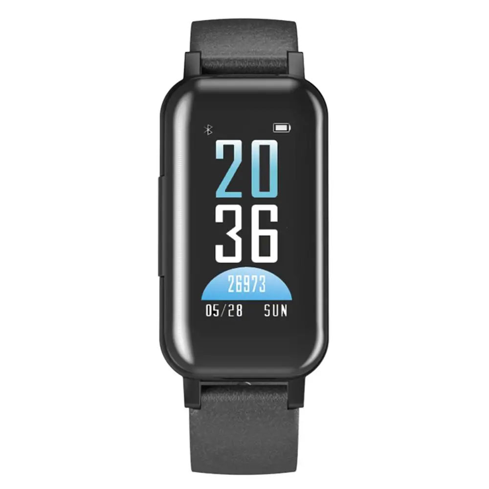 2 в 1 T89 Bluetooth Smart бинауральные гарнитуры наушники Фитнес браслет монитор
