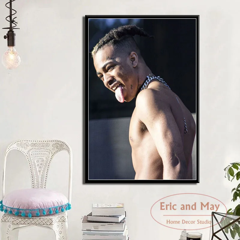 Плакаты и принты Xxxtentacion Rap хип хоп музыка звезда Картина на холсте картины стену