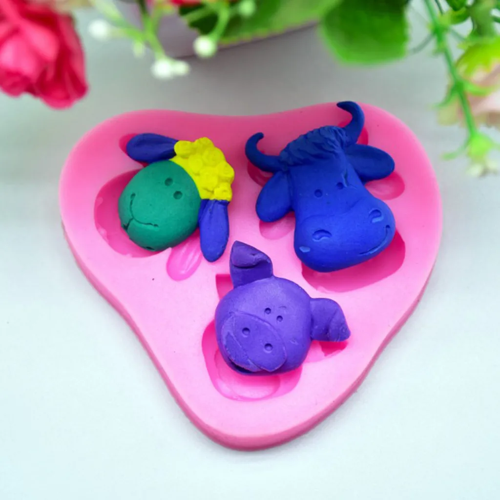 1 шт. силиконовая форма в виде животных оленя совы|Формы для тортов| |