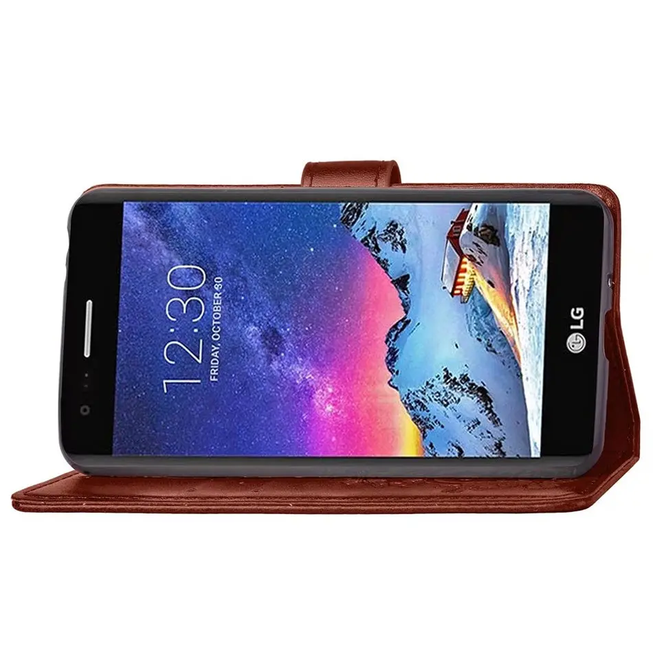 Кожаный чехол-книжка для Fundas LG G6 G5 G4 G3 V30 V20 K5 K10 K8 Spirit Leon Ray X Cam power Book Stand Capa DP05Z