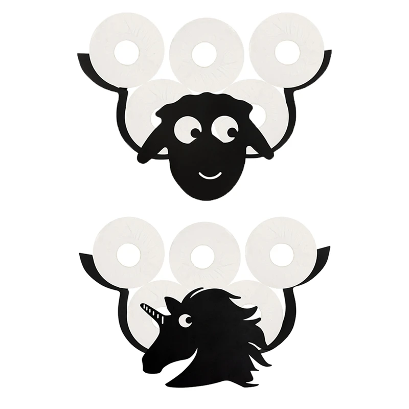 

Sheep Rack Toilet Paper Holders Metal Wall Mount Bracket Paper Roll Accessories Kitchen Bathroom Storage Racks Shelf Organizer