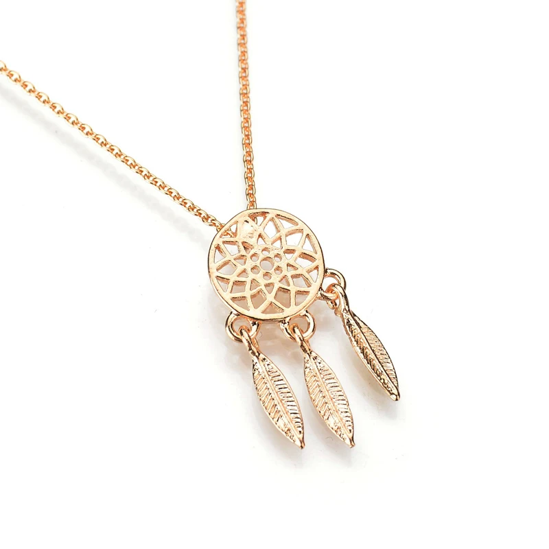 

2020 New fashion Dream Catcher Series Jewelry Necklace Exquisite Alloy Hollow Pendant Necklace Collares For Women Gifts