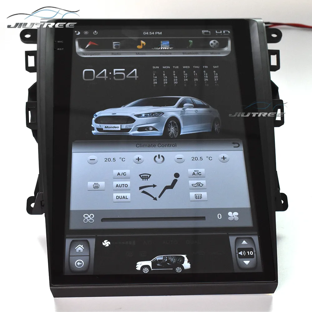 Автомобильный радиоприемник 12 1 дюйма в стиле Tesla на Android с GPS-навигацией для Ford Mondeo