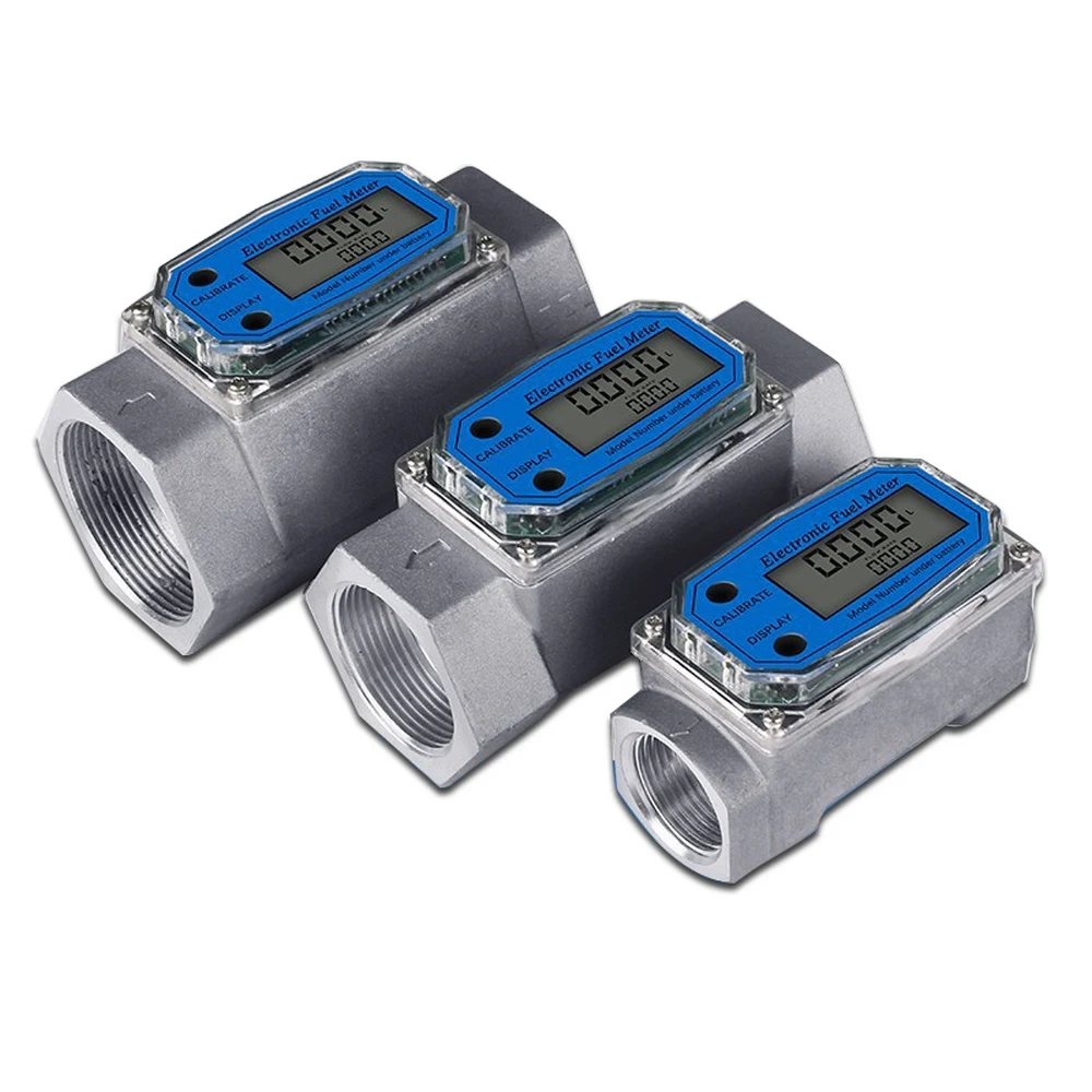 

Digital Turbine Flow Meter Flowmeter Gauge PCB Electronic Flow Indicator Sensor Counter Petrol Fuel Kerosene Methanol Water