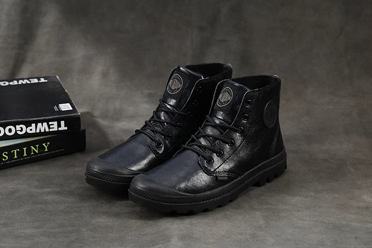 PALLADIUM Pampa одноцветное Ranger кроссовки TP Для мужчин высокие ботильоны удобные высококачественные повседневные мужские туфли на шнуровке Размеры; большие размеры 39-45