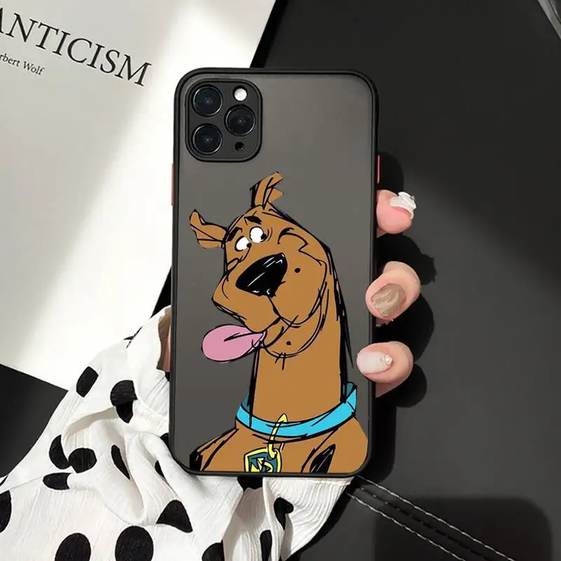 

Scooby Doo cute cartoon Phone Cases matte transparent For iphone 7 8 11 12 plus mini x xs xr pro max high quality cover