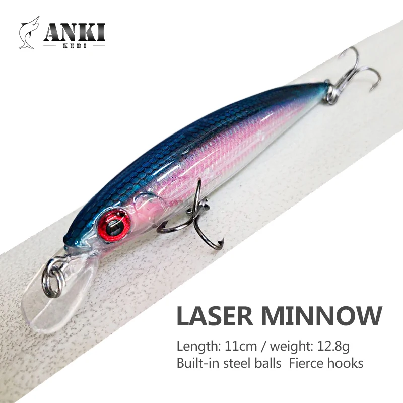 

ANKIKEDI floating water laser coating color temptation luminous free pendulum MINO 13g/110mm laser free pendulum hard