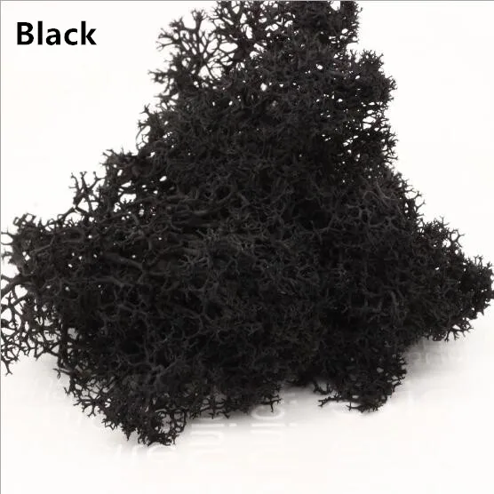 Black 20 г Многоцветный Искусственный мох трава искусственный цветок растение мох украшение дома гостиной DIY Садовый цветок Декор Аксессуары - Цвет: Black