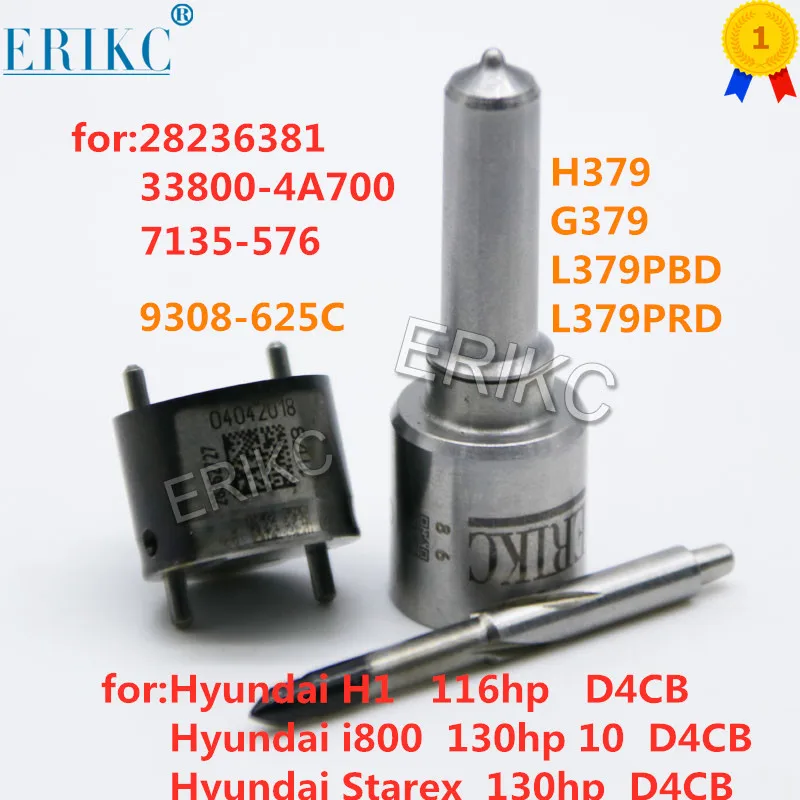 

28236381 33800-4A700 Common Rail Injector Repair Kits 7135-576 Nozzle H379 G379 Control Valve 9308-625C for Hyundai Injector