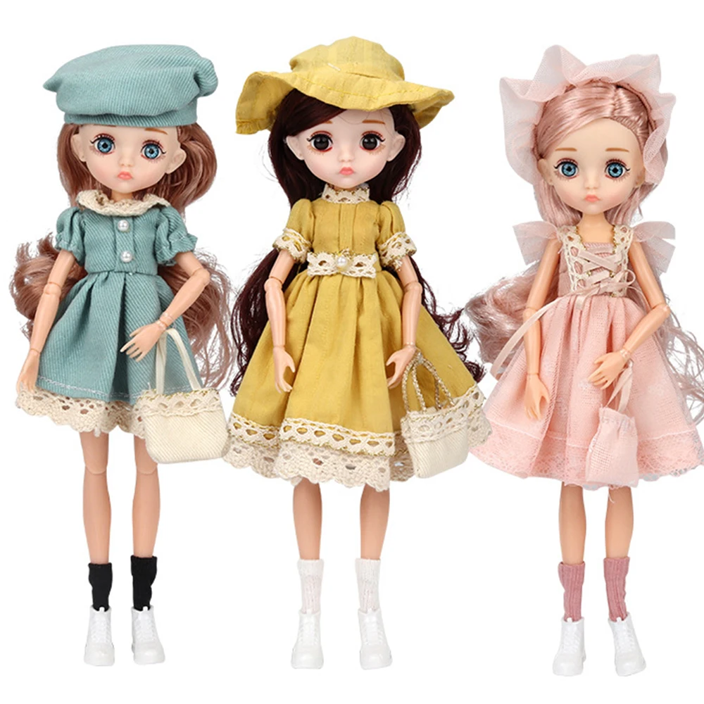 

1/6 Blyth Moveable Ball Joints Doll With Coffee hair Fashion Clothes Shoes Dress Up Babies Purple Brown Eyes Dolls For Girl Toys