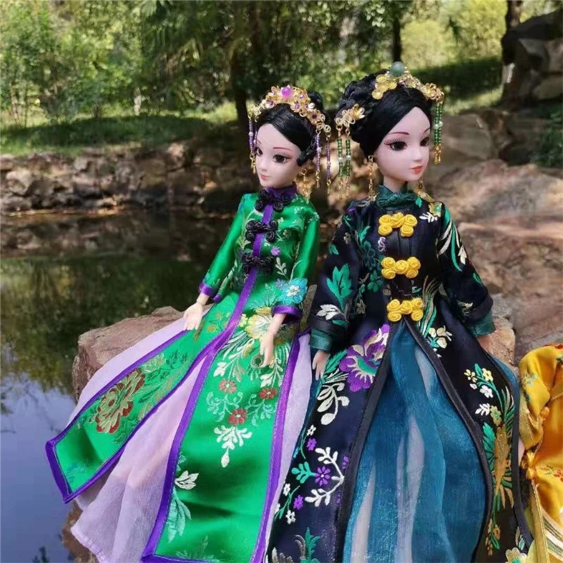 

Oriental Decor Doll Chinese Doll with Silk Costume Oriental Decorations for Home Figurine Home Decor Room Decor Bedroom Decor