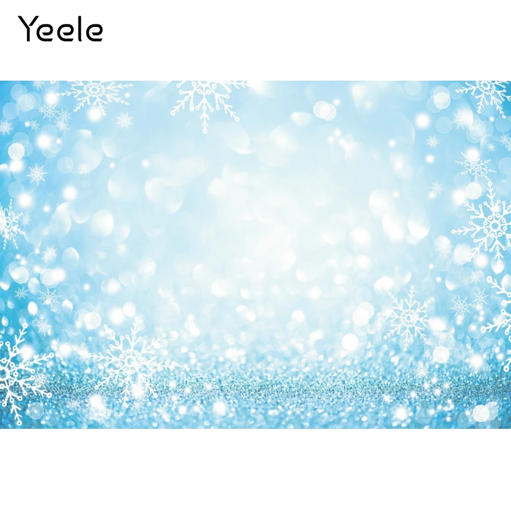 

Yeele Winter Snowflake Light Bokeh Birthday Photocall Photography Backdrops Photographic Decoration Backgrounds For Photo Studio