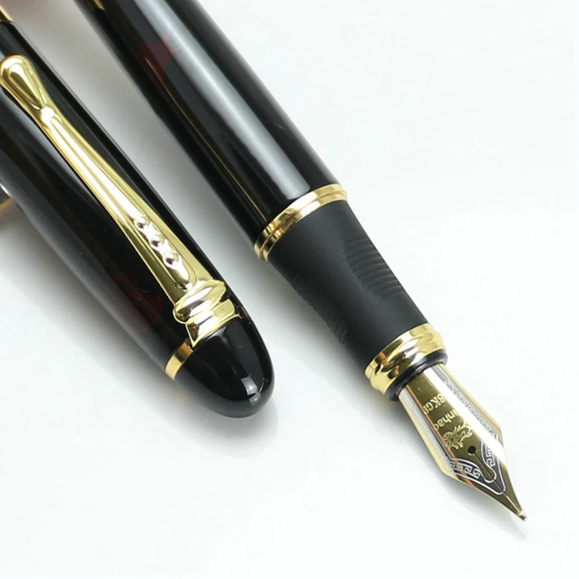 Ручка перьевая JINHAO X Iraurita полностью Металлическая Золотая Роскошная карандаш с