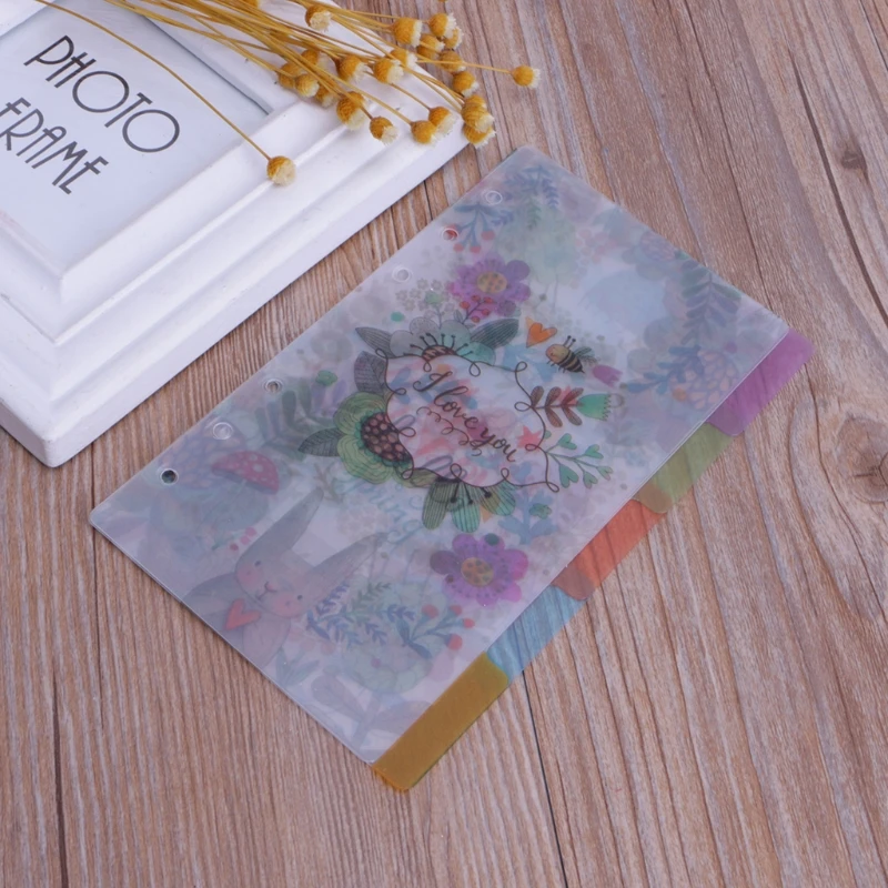 5 шт. цветочный страница категории планировщик указатель Тетрадь Прозрачный 6