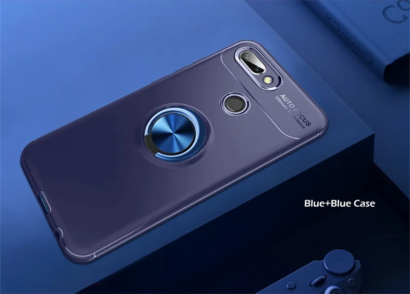 Blue Умный чехол huawei P для huawei P, роскошный Ультратонкий чехол для задней панели телефона, полный защитный чехол для huawei P, умный чехол - Цвет: Blue